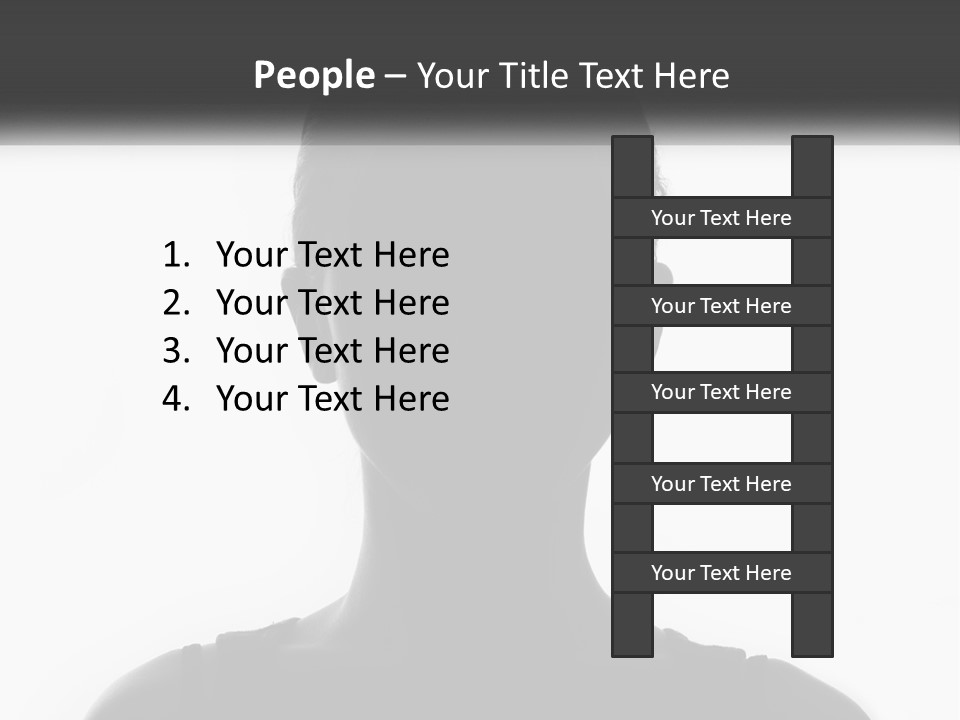 A Black And White Photo Of A Woman's Face PowerPoint Template