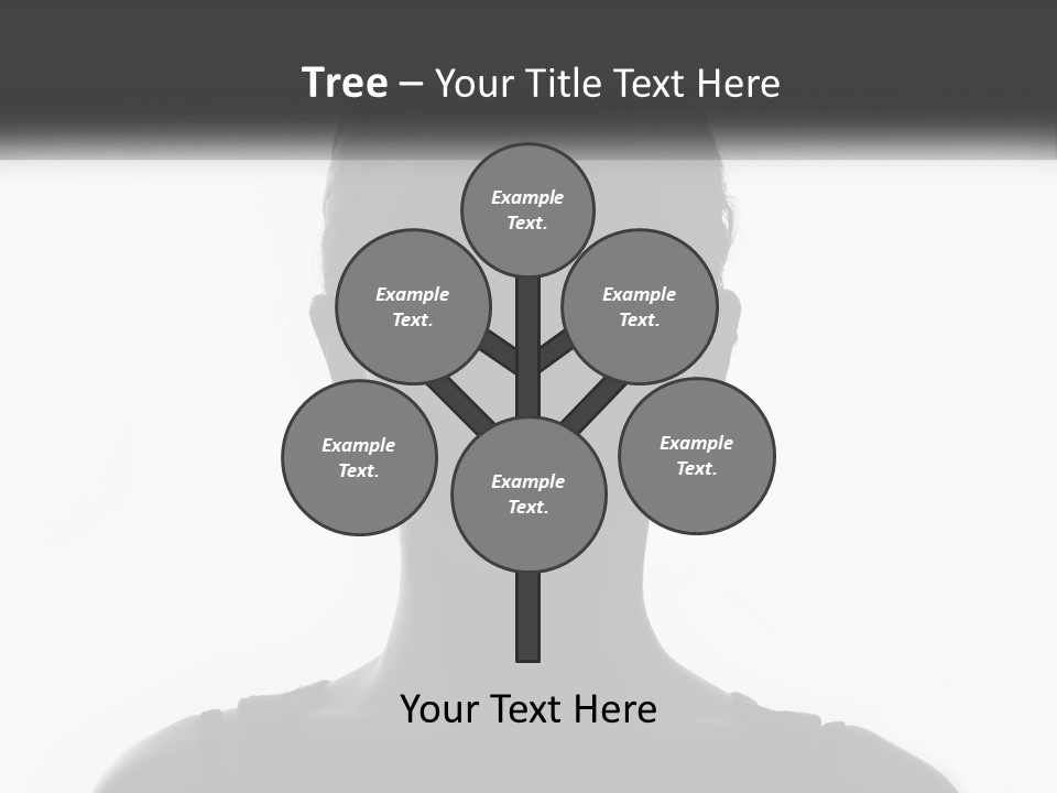 A Black And White Photo Of A Woman's Face PowerPoint Template