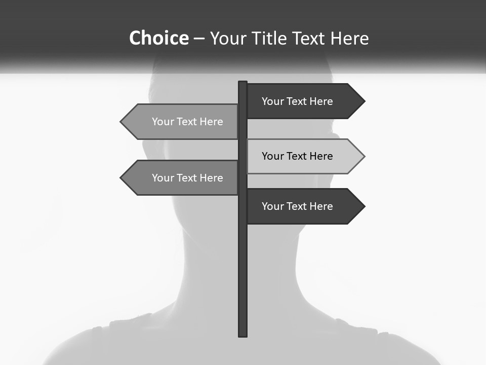 A Black And White Photo Of A Woman's Face PowerPoint Template