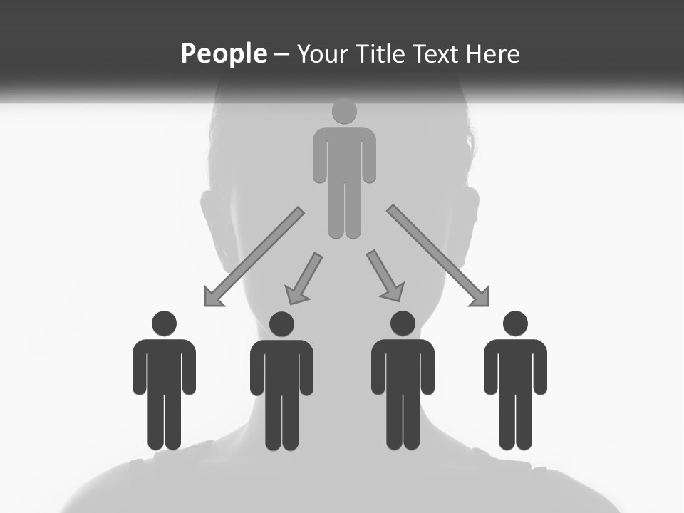 A Black And White Photo Of A Woman's Face PowerPoint Template