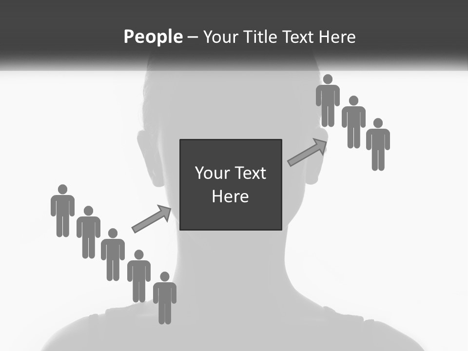 A Black And White Photo Of A Woman's Face PowerPoint Template