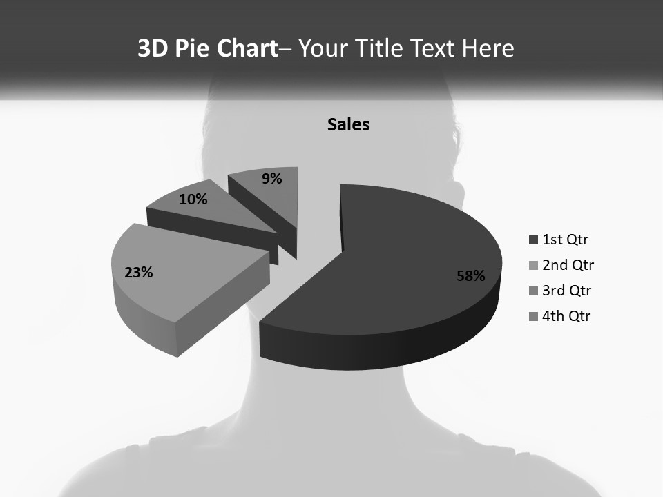 A Black And White Photo Of A Woman's Face PowerPoint Template