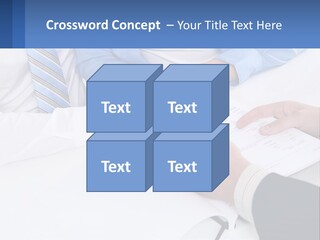 A Group Of People Sitting Around A Table With Papers PowerPoint Template