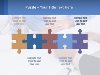 A Group Of People Sitting Around A Table With Papers PowerPoint Template
