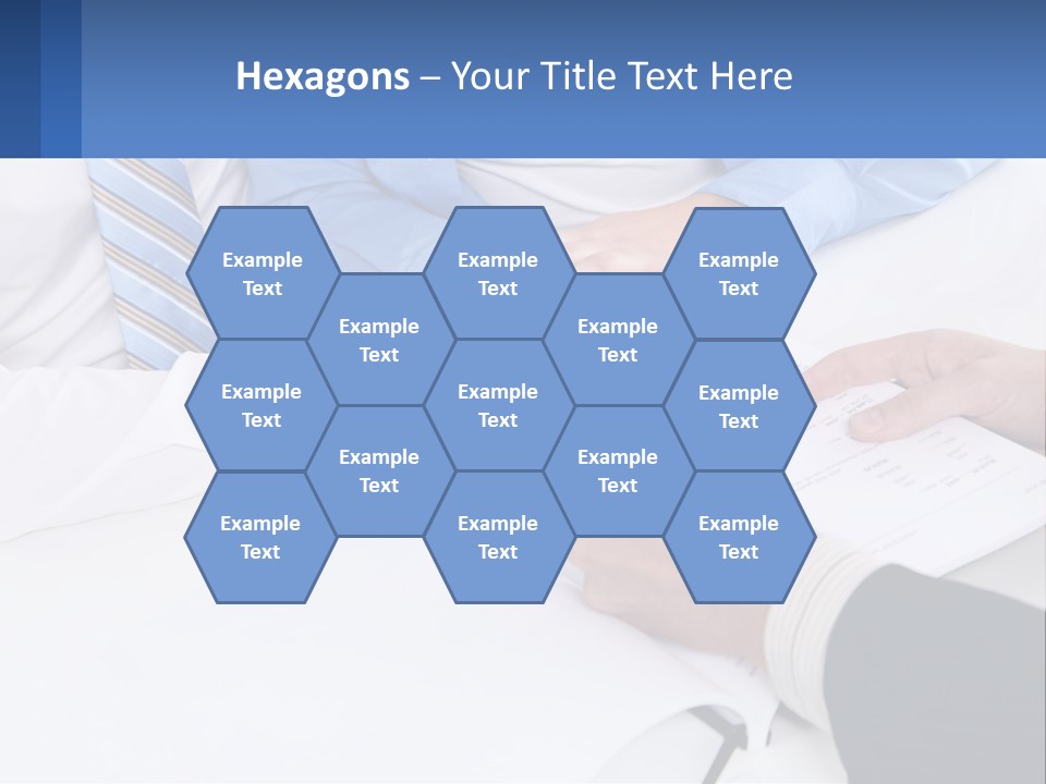 A Group Of People Sitting Around A Table With Papers PowerPoint Template
