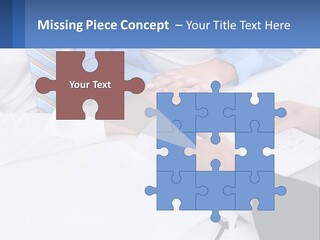 A Group Of People Sitting Around A Table With Papers PowerPoint Template