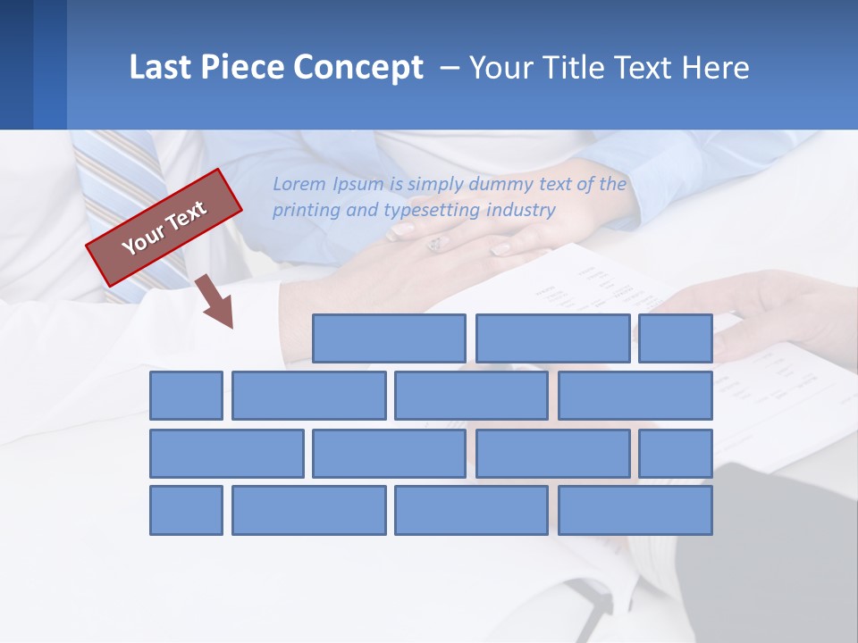 A Group Of People Sitting Around A Table With Papers PowerPoint Template