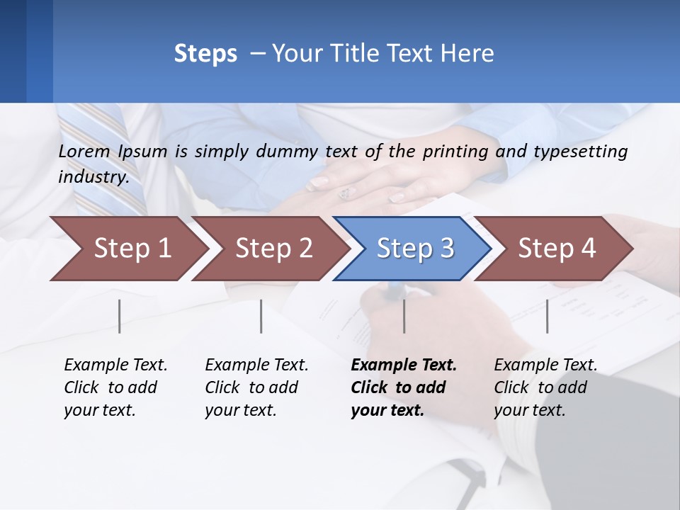 A Group Of People Sitting Around A Table With Papers PowerPoint Template