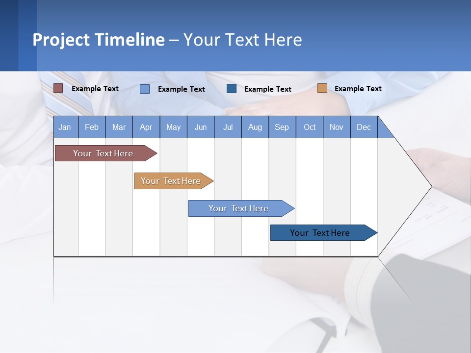 A Group Of People Sitting Around A Table With Papers PowerPoint Template