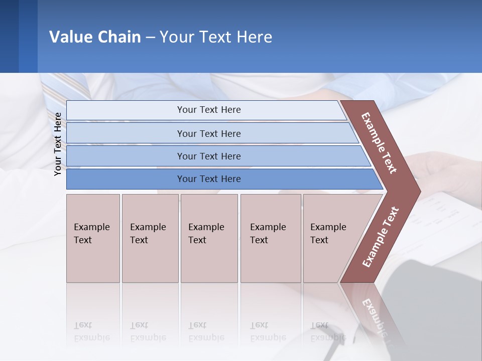 A Group Of People Sitting Around A Table With Papers PowerPoint Template