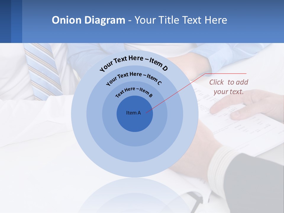 A Group Of People Sitting Around A Table With Papers PowerPoint Template
