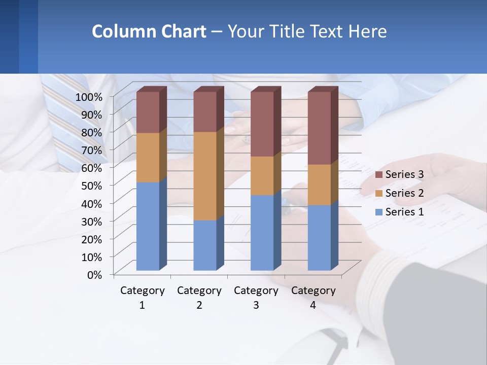 A Group Of People Sitting Around A Table With Papers PowerPoint Template