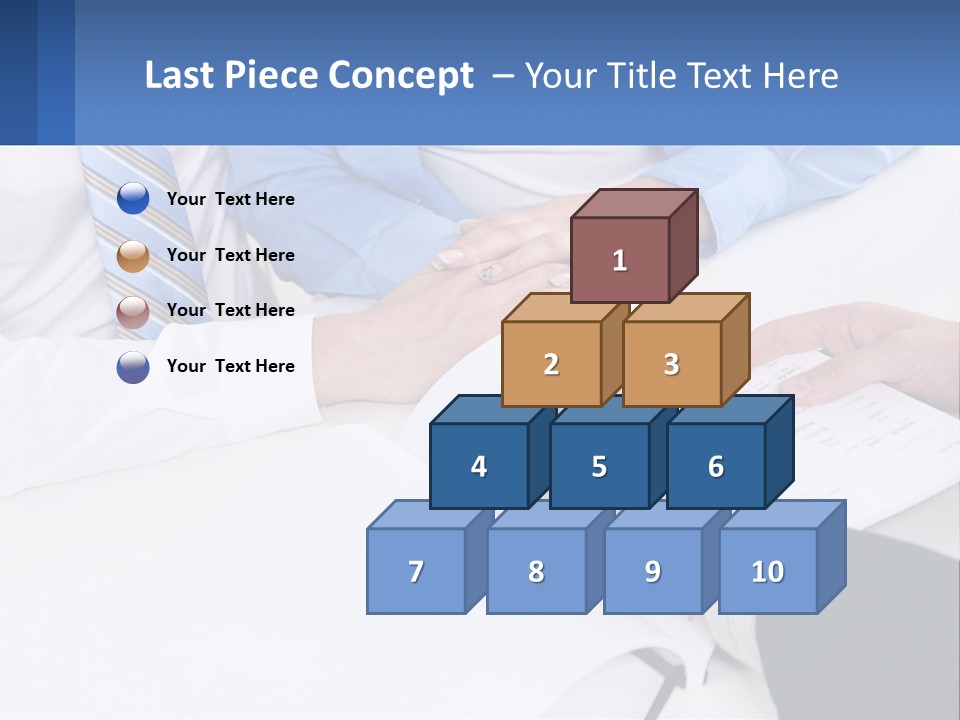 A Group Of People Sitting Around A Table With Papers PowerPoint Template