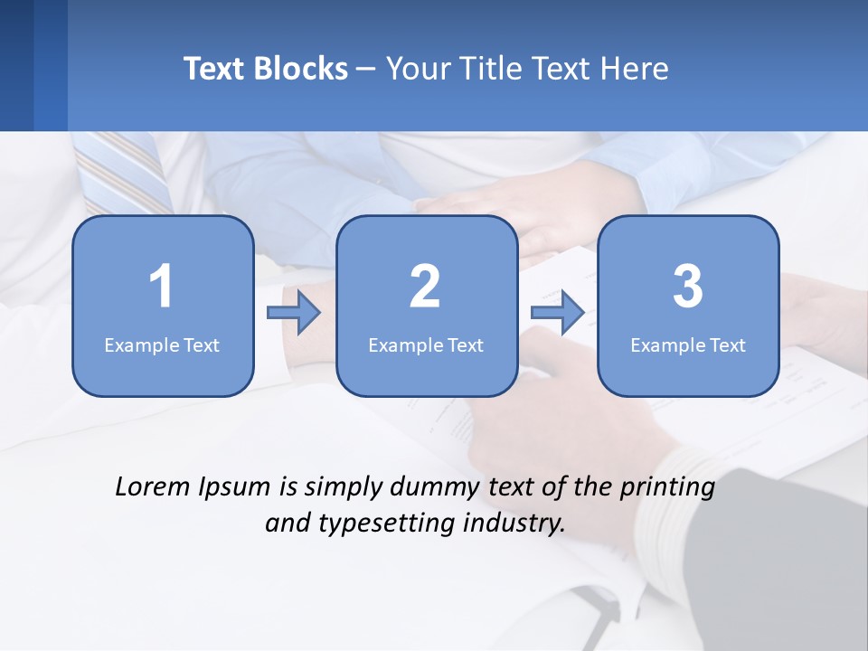 A Group Of People Sitting Around A Table With Papers PowerPoint Template