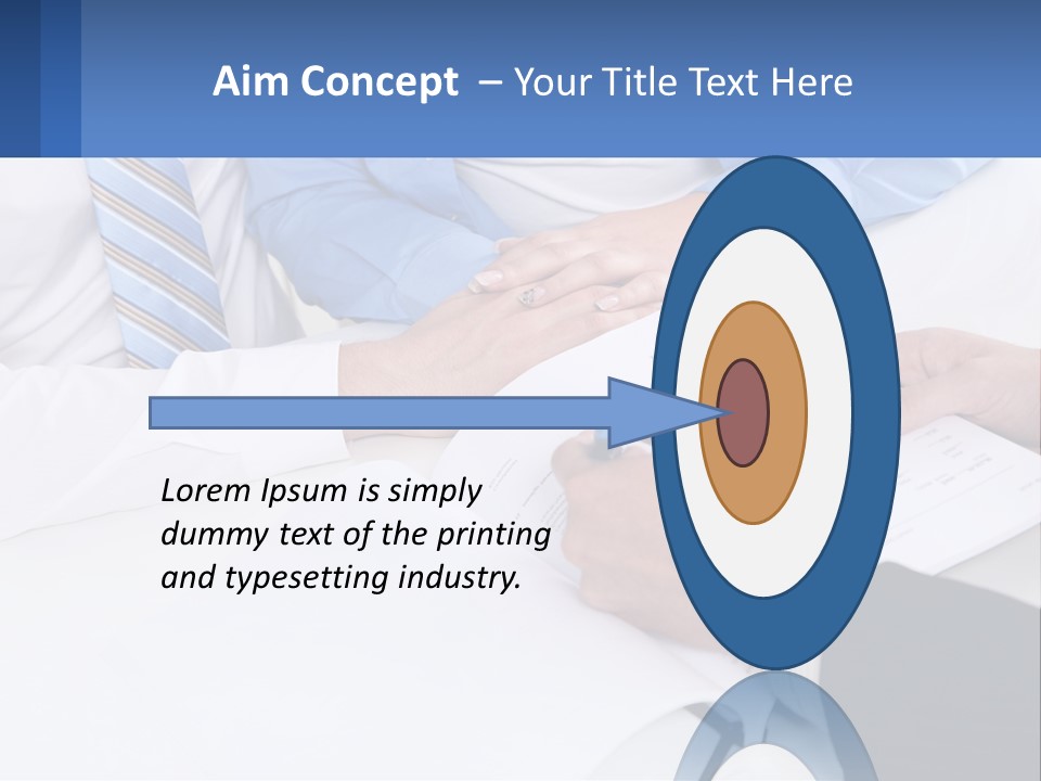 A Group Of People Sitting Around A Table With Papers PowerPoint Template