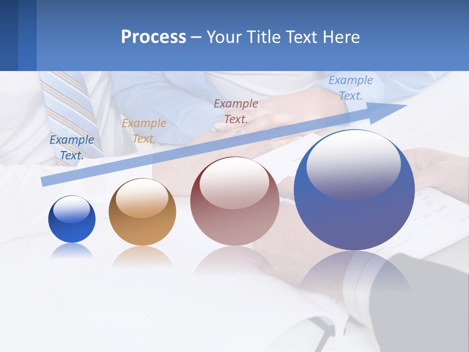 A Group Of People Sitting Around A Table With Papers PowerPoint Template