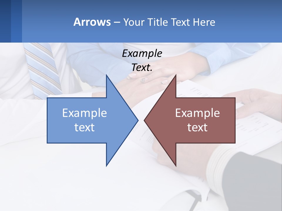 A Group Of People Sitting Around A Table With Papers PowerPoint Template