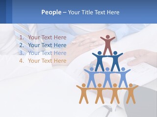 A Group Of People Sitting Around A Table With Papers PowerPoint Template