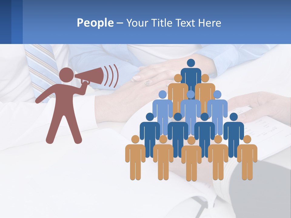 A Group Of People Sitting Around A Table With Papers PowerPoint Template
