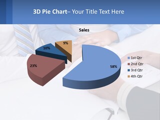 A Group Of People Sitting Around A Table With Papers PowerPoint Template