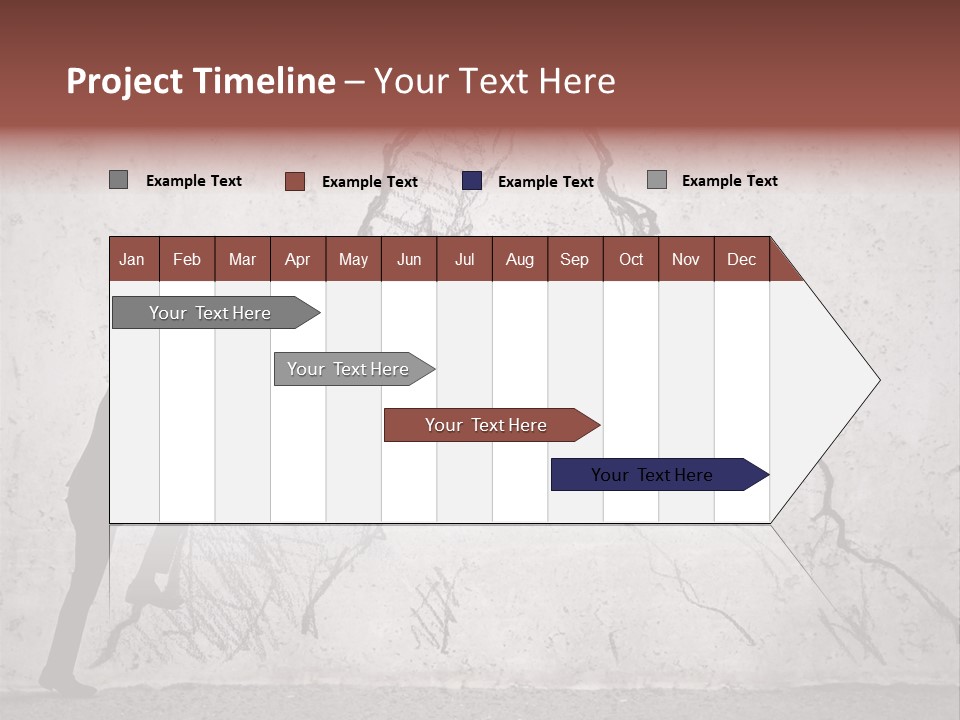 A Man In A Suit Climbing Up A Mountain With A Ladder PowerPoint Template