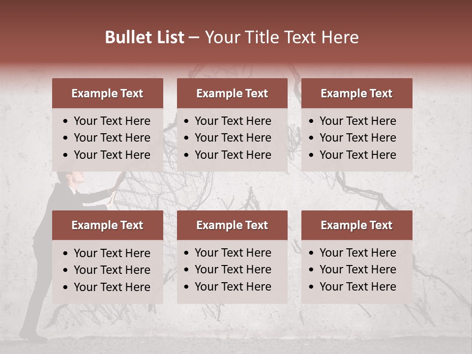 A Man In A Suit Climbing Up A Mountain With A Ladder PowerPoint Template