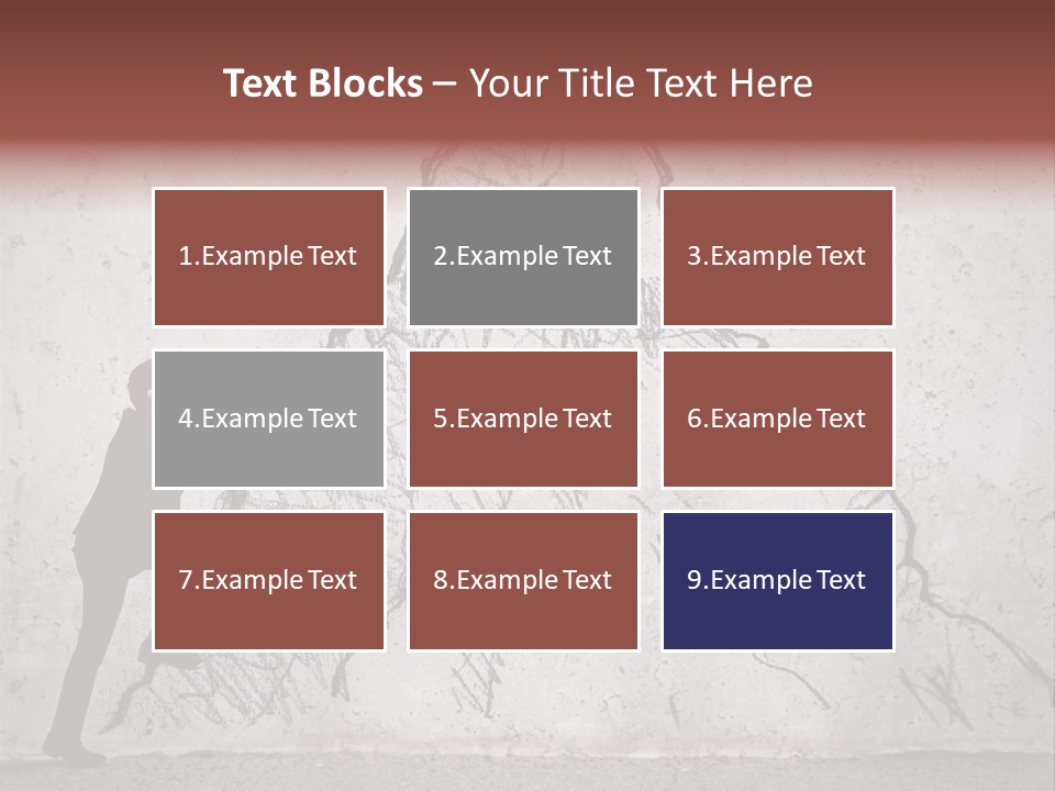 A Man In A Suit Climbing Up A Mountain With A Ladder PowerPoint Template
