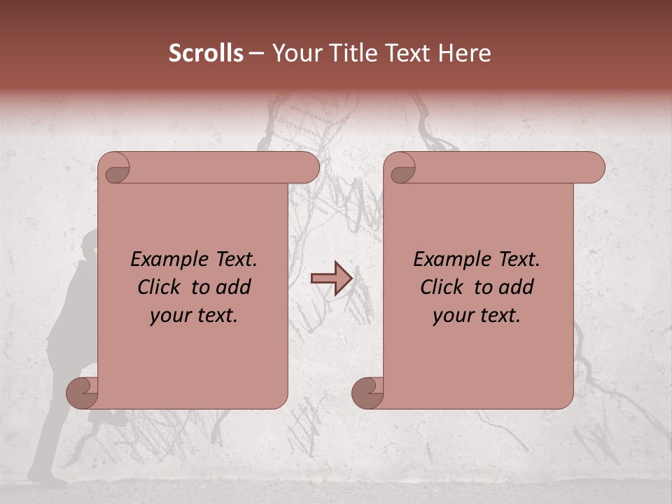 A Man In A Suit Climbing Up A Mountain With A Ladder PowerPoint Template