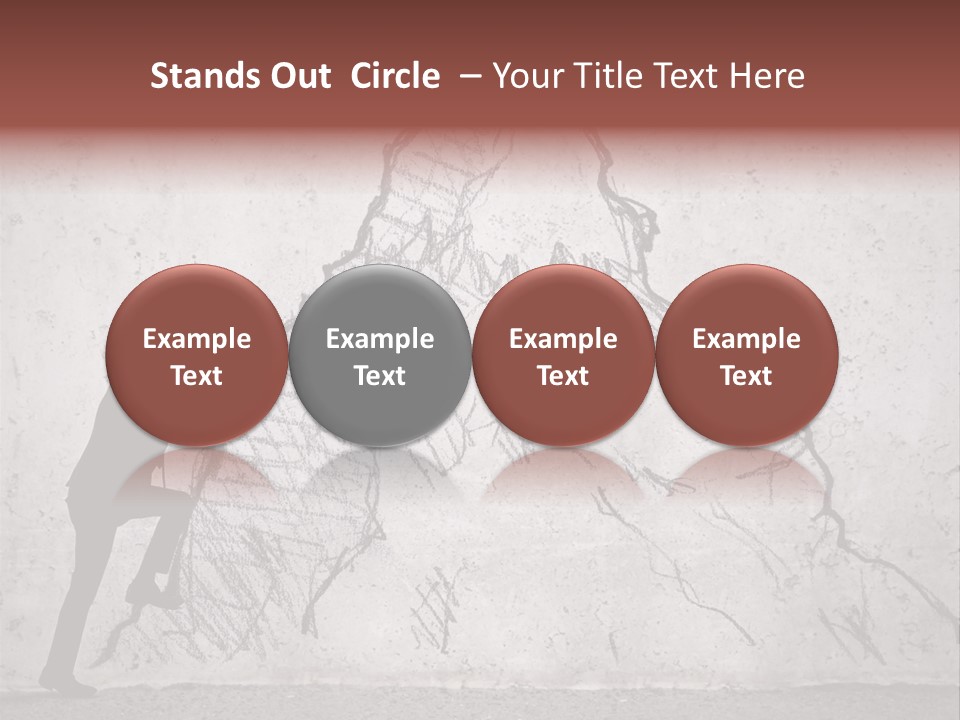 A Man In A Suit Climbing Up A Mountain With A Ladder PowerPoint Template