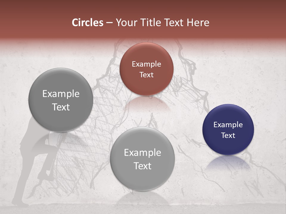 A Man In A Suit Climbing Up A Mountain With A Ladder PowerPoint Template