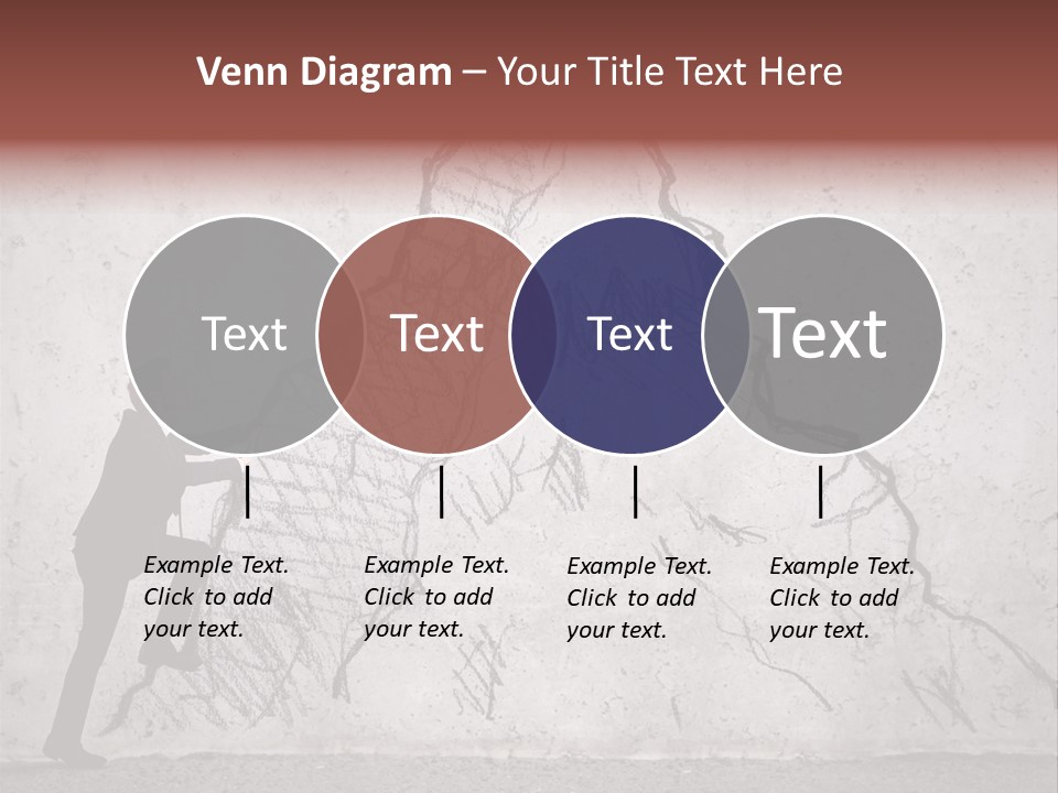 A Man In A Suit Climbing Up A Mountain With A Ladder PowerPoint Template
