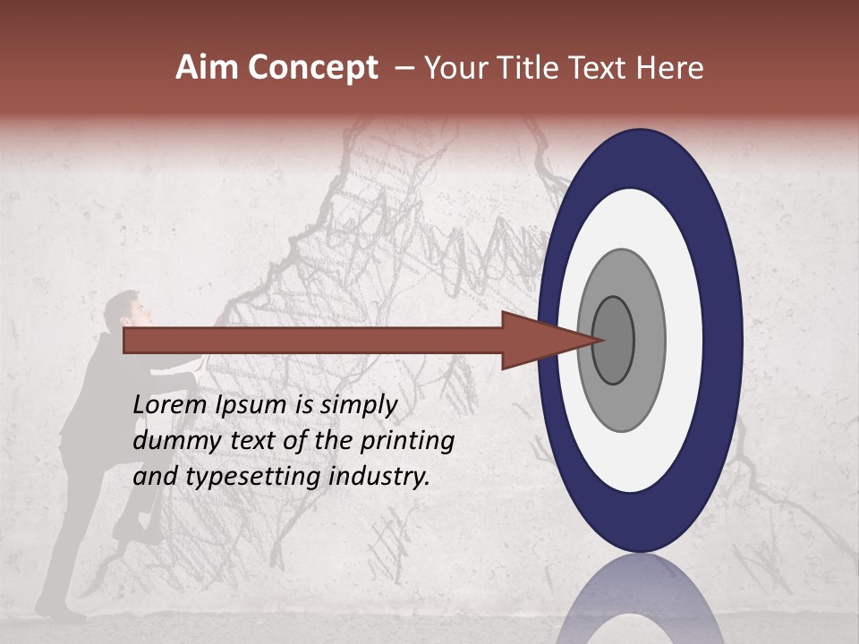 A Man In A Suit Climbing Up A Mountain With A Ladder PowerPoint Template