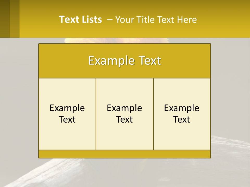 Two Yellow And Green Birds Sitting On Top Of A Tree Branch PowerPoint Template