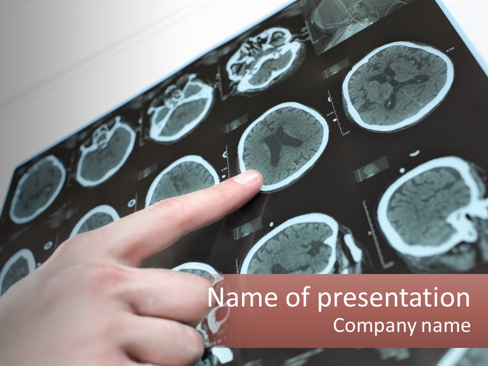 A Person Pointing At A Presentation On A Screen PowerPoint Template