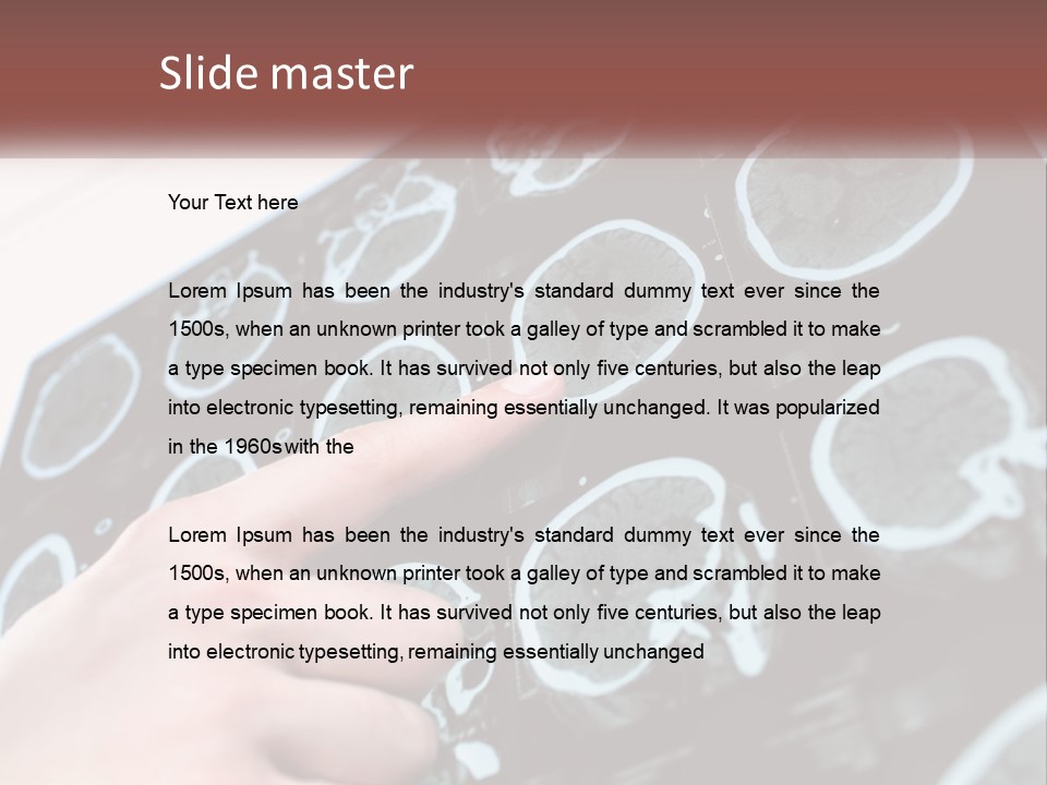 A Person Pointing At A Presentation On A Screen PowerPoint Template