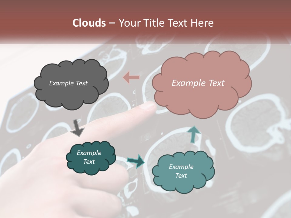 A Person Pointing At A Presentation On A Screen PowerPoint Template