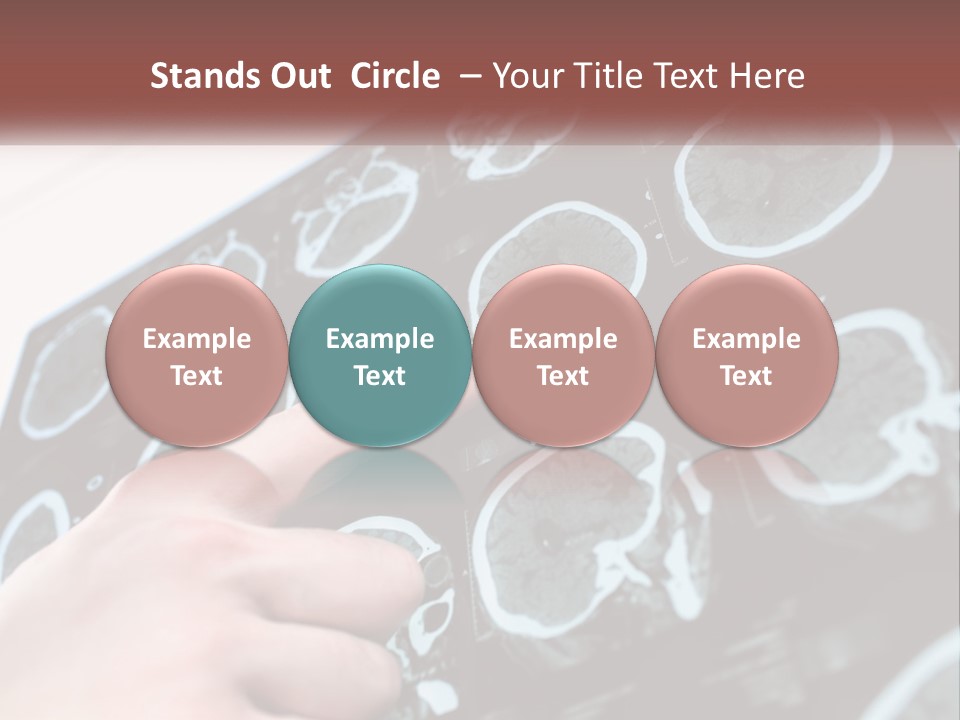 A Person Pointing At A Presentation On A Screen PowerPoint Template