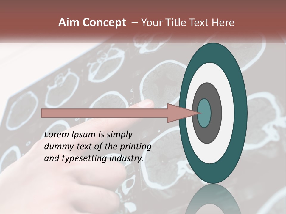 A Person Pointing At A Presentation On A Screen PowerPoint Template