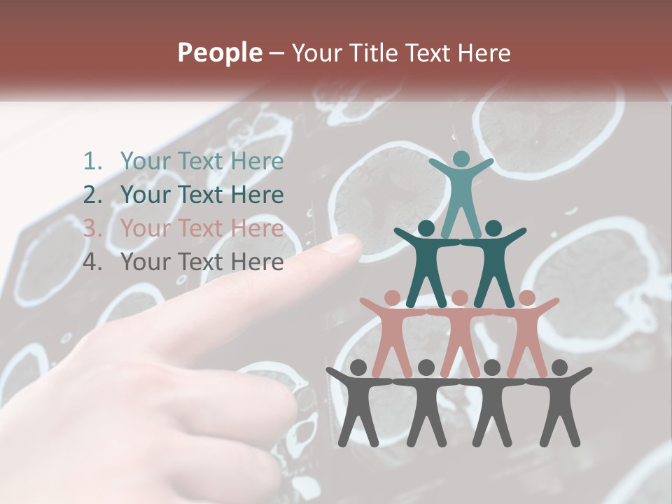 A Person Pointing At A Presentation On A Screen PowerPoint Template