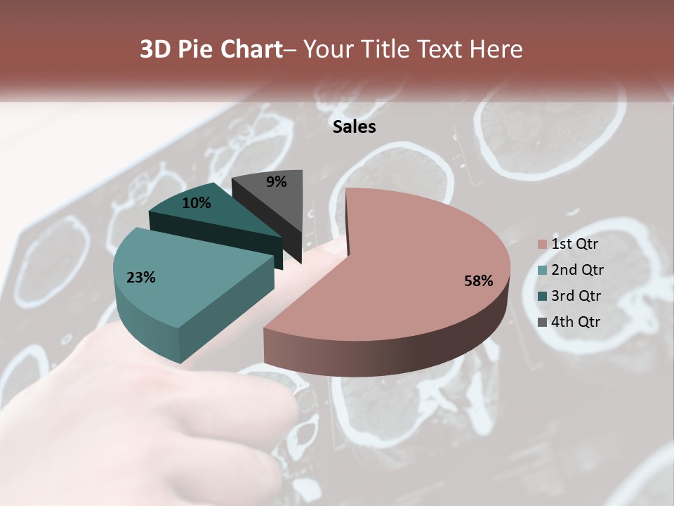 A Person Pointing At A Presentation On A Screen PowerPoint Template