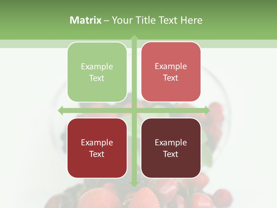 A Bowl Of Berries And Raspberries On A White Background PowerPoint Template