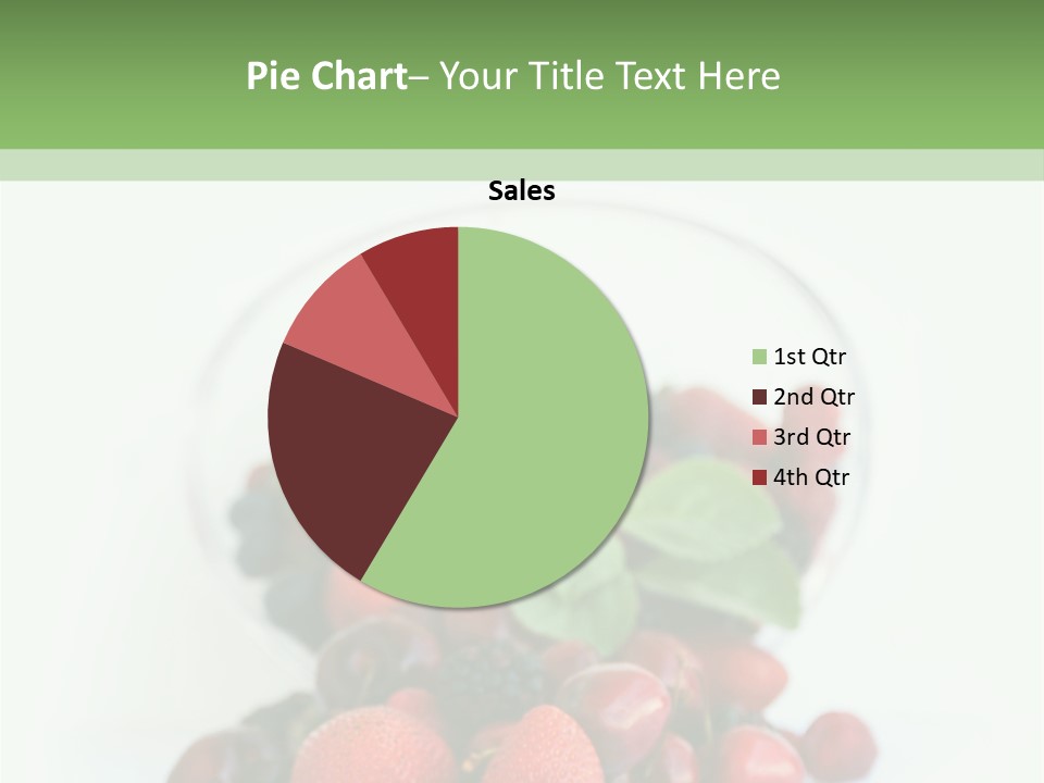 A Bowl Of Berries And Raspberries On A White Background PowerPoint Template