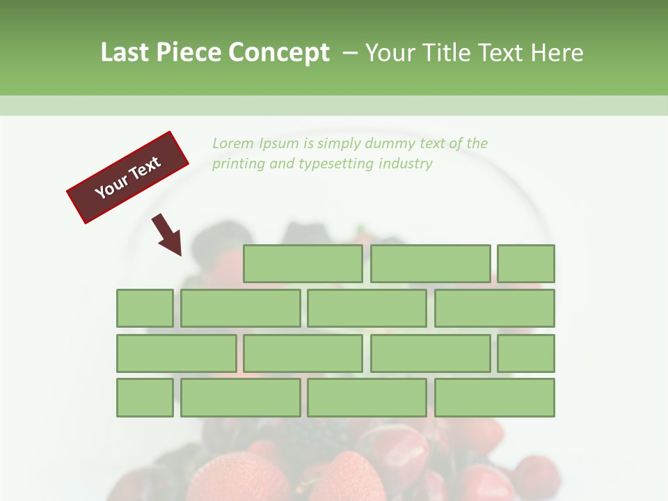 A Bowl Of Berries And Raspberries On A White Background PowerPoint Template