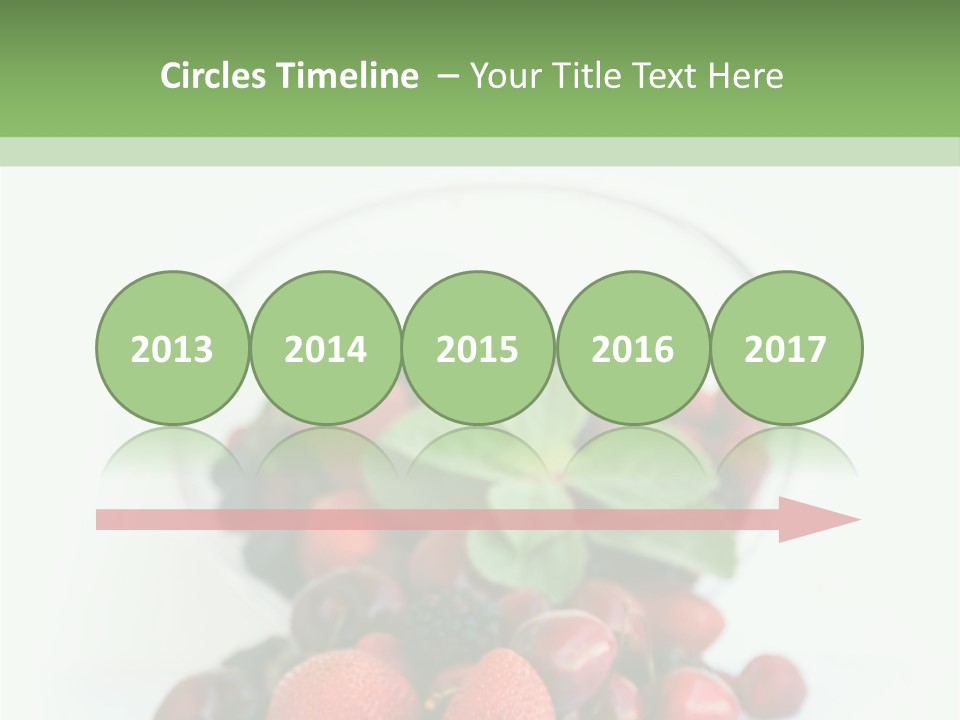 A Bowl Of Berries And Raspberries On A White Background PowerPoint Template