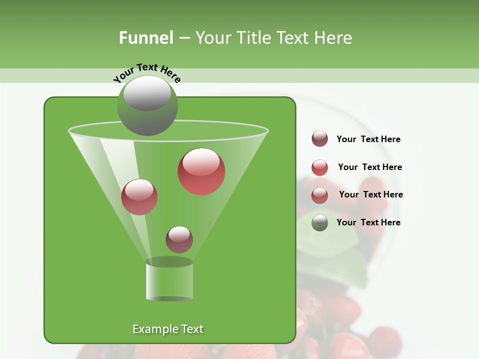 A Bowl Of Berries And Raspberries On A White Background PowerPoint Template