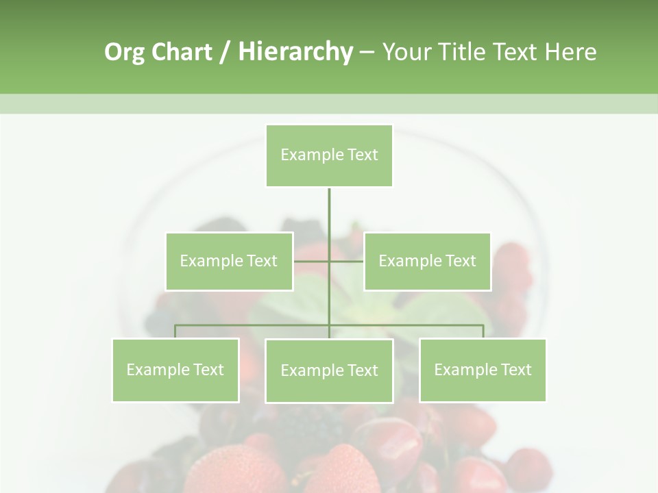 A Bowl Of Berries And Raspberries On A White Background PowerPoint Template