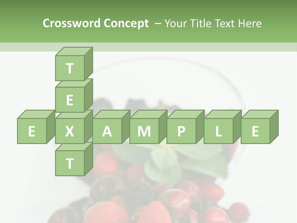 A Bowl Of Berries And Raspberries On A White Background PowerPoint Template