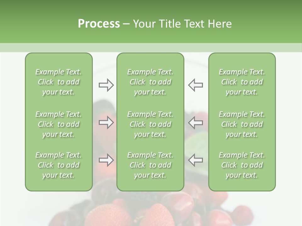A Bowl Of Berries And Raspberries On A White Background PowerPoint Template