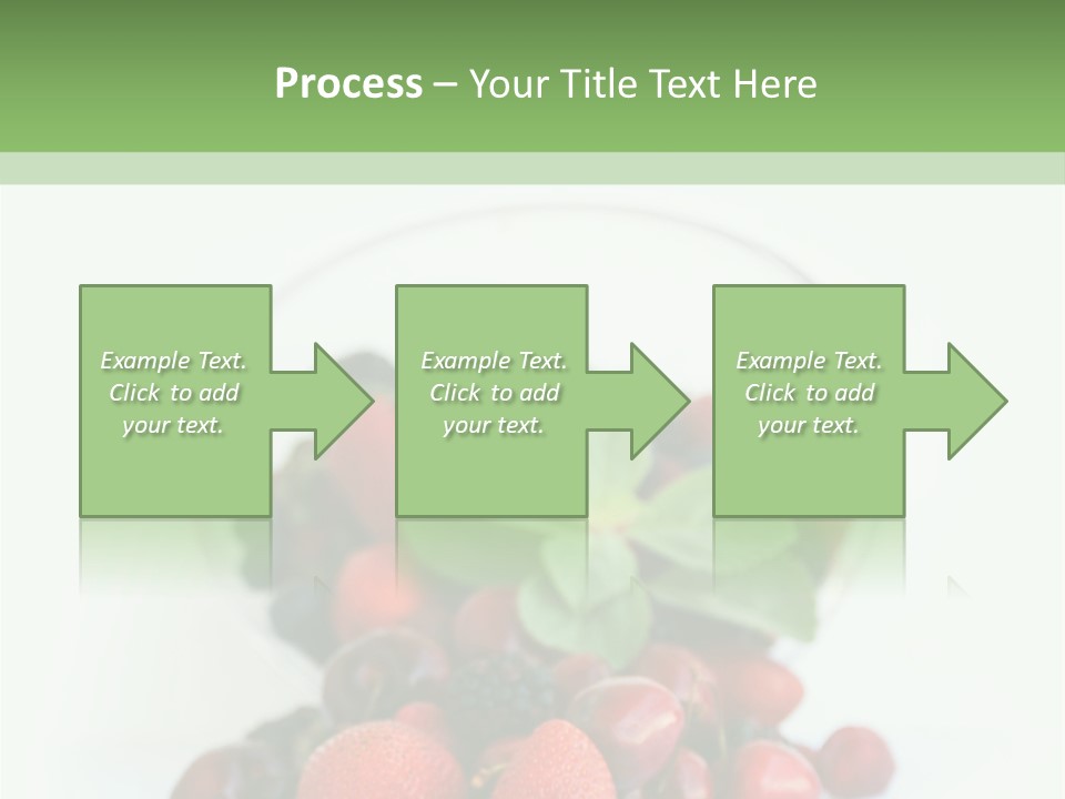 A Bowl Of Berries And Raspberries On A White Background PowerPoint Template