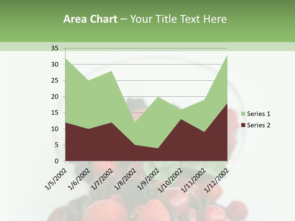 A Bowl Of Berries And Raspberries On A White Background PowerPoint Template